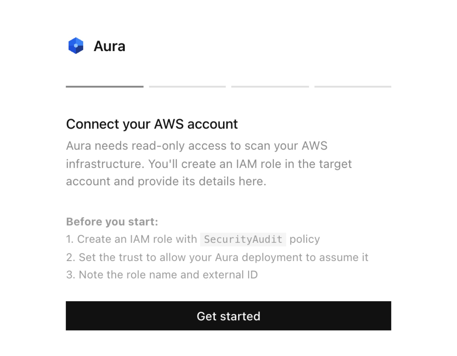 Onboarding, step 1: what you need before connecting an account